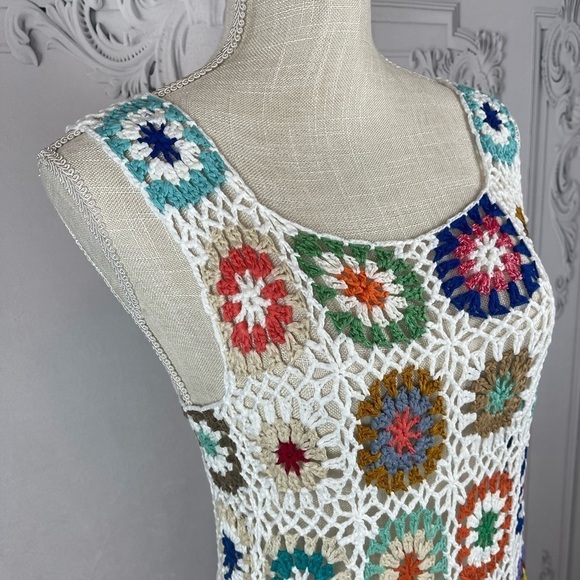 Colorful Crochet Midi Dress - Picture 7 of 11